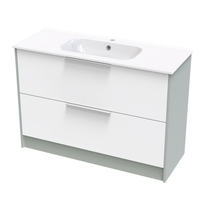 Nikau Aura 1200 Double Drawer Two Tone Floor Vanity