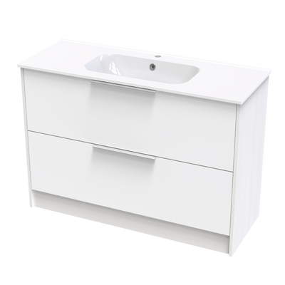 Nikau Aura 1200 Double Drawer Two Tone Floor Vanity