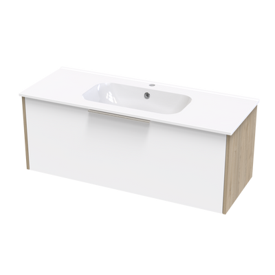 Nikau Aura 1200 Single Drawer Two Tone Wall Vanity