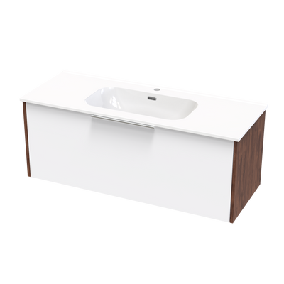 Nikau Aura 1200 Single Drawer Two Tone Wall Vanity