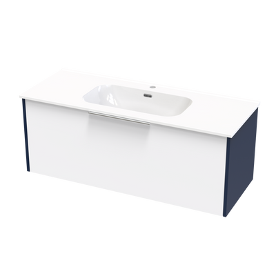 Nikau Aura 1200 Single Drawer Two Tone Wall Vanity
