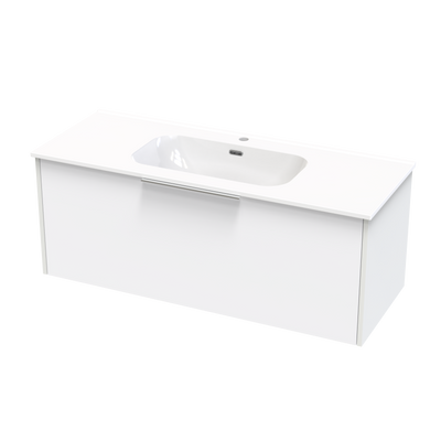 Nikau Aura 1200 Single Drawer Two Tone Wall Vanity