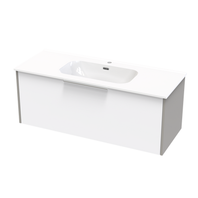 Nikau Aura 1200 Single Drawer Two Tone Wall Vanity