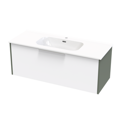 Nikau Aura 1200 Single Drawer Two Tone Wall Vanity