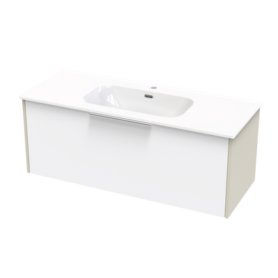 Nikau Aura 1200 Single Drawer Two Tone Wall Vanity
