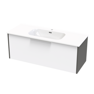 Nikau Aura 1200 Single Drawer Two Tone Wall Vanity