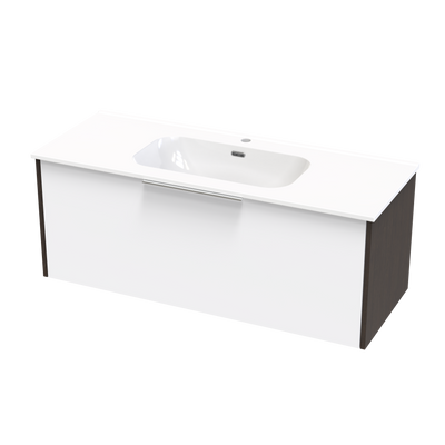 Nikau Aura 1200 Single Drawer Two Tone Wall Vanity