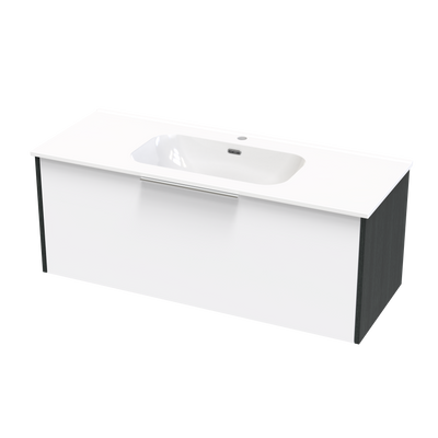 Nikau Aura 1200 Single Drawer Two Tone Wall Vanity