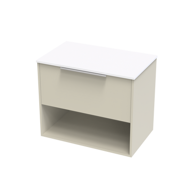 Nikau Pro Drawer Open Shelf 750mm Wall Hung Vanity