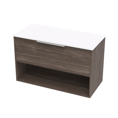 Nikau Pro 1000 Drawer Open Shelf Wall Vanity