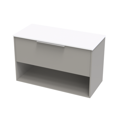 Nikau Pro 1000 Drawer Open Shelf Wall Vanity