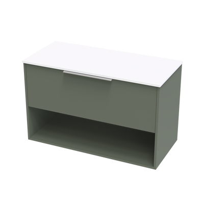 Nikau Pro 1000 Drawer Open Shelf Wall Vanity