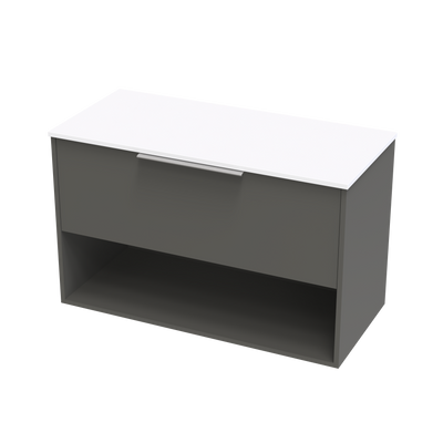 Nikau Pro 1000 Drawer Open Shelf Wall Vanity