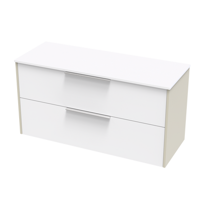 Nikau Pro Double Drawer 1200mm Two Tone Wall Hung Vanity