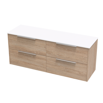 Nikau Pro Double Drawers 1500mm Wall Hung Vanity