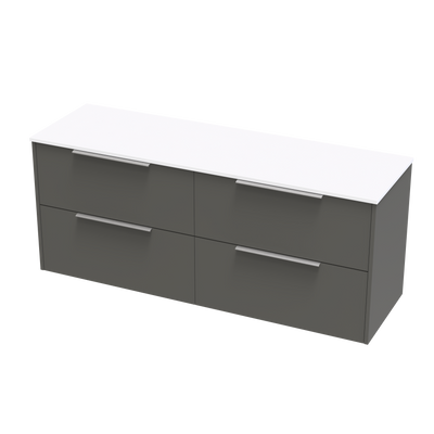 Nikau Pro Double Drawers 1500mm Wall Hung Vanity