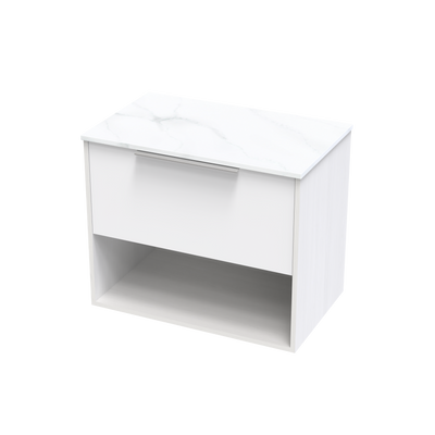 Nikau Pro Arctic 750 Drawer Open Two Tone Wall Vanity