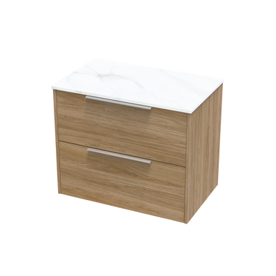 Nikau Pro Arctic 750 Double Drawer Wall Vanity