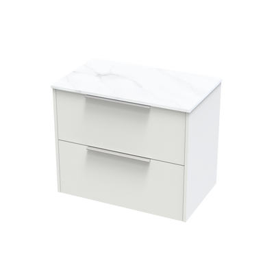 Nikau Pro Arctic 750 Double Drawer Wall Vanity