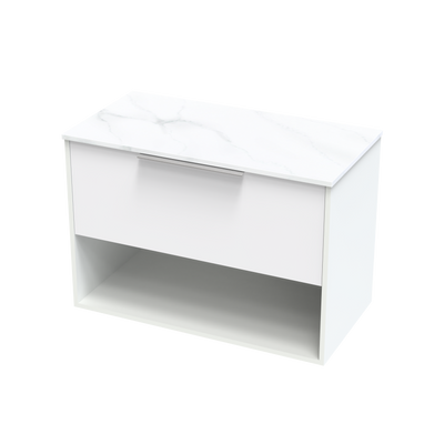 Nikau Pro Arctic 900 Drawer Open Wall Vanity