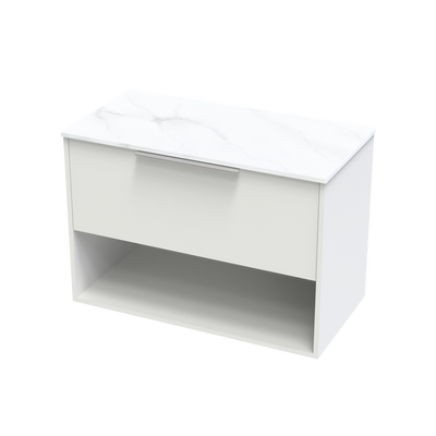 Nikau Pro Arctic 900 Drawer Open Wall Vanity