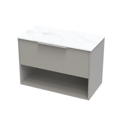 Nikau Pro Arctic 900 Drawer Open Wall Vanity