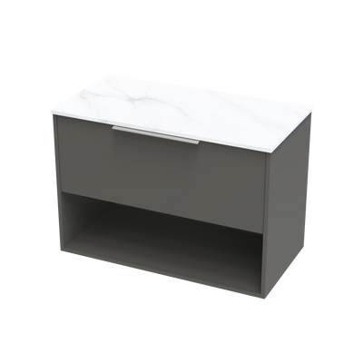 Nikau Pro Arctic 900 Drawer Open Wall Vanity
