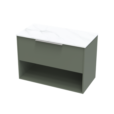 Nikau Pro Arctic 900 Drawer Open Wall Vanity