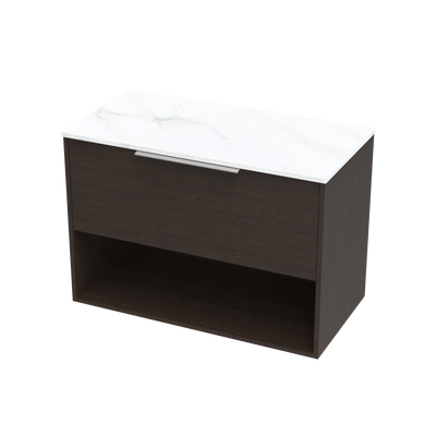 Nikau Pro Arctic 900 Drawer Open Wall Vanity