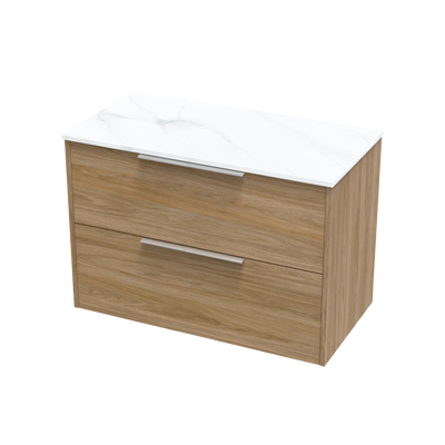 Nikau Pro Arctic 900 Double Drawer Wall Vanity