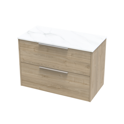 Nikau Pro Arctic 900 Double Drawer Wall Vanity