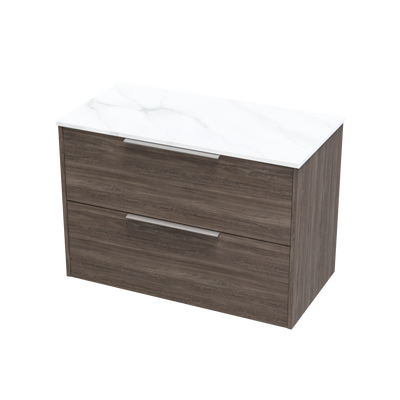 Nikau Pro Arctic 900 Double Drawer Wall Vanity
