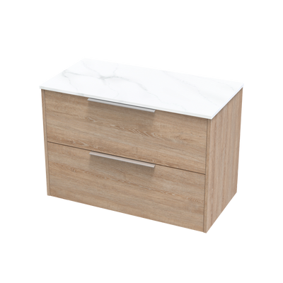 Nikau Pro Arctic 900 Double Drawer Wall Vanity