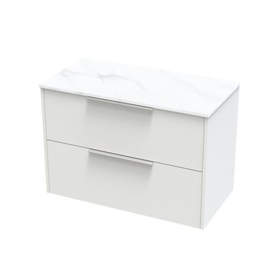 Nikau Pro Arctic 900 Double Drawer Wall Vanity