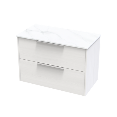 Nikau Pro Arctic 900 Double Drawer Wall Vanity