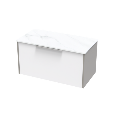 Nikau Pro Arctic 900 Single Drawer Two Tone Wall Vanity