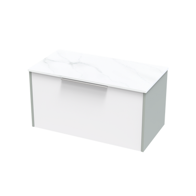 Nikau Pro Arctic 900 Single Drawer Two Tone Wall Vanity