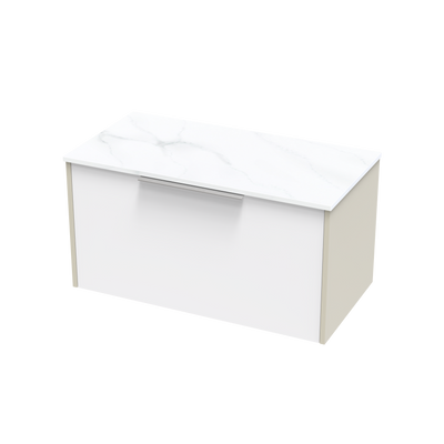 Nikau Pro Arctic 900 Single Drawer Two Tone Wall Vanity