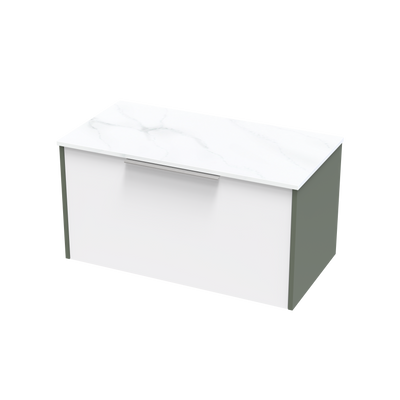 Nikau Pro Arctic 900 Single Drawer Two Tone Wall Vanity