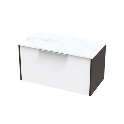 Nikau Pro Arctic 900 Single Drawer Two Tone Wall Vanity