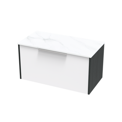 Nikau Pro Arctic 900 Single Drawer Two Tone Wall Vanity