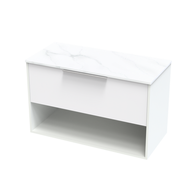 Nikau Pro Arctic 1000 Drawer Open Wall Vanity