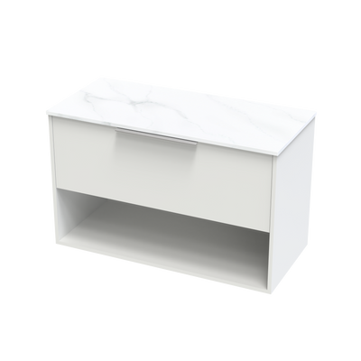 Nikau Pro Arctic 1000 Drawer Open Wall Vanity