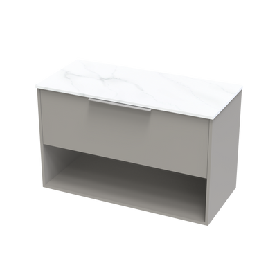 Nikau Pro Arctic 1000 Drawer Open Wall Vanity