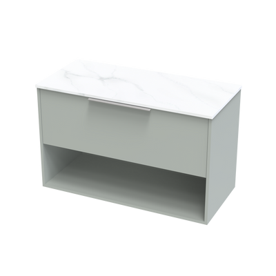 Nikau Pro Arctic 1000 Drawer Open Wall Vanity
