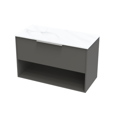 Nikau Pro Arctic 1000 Drawer Open Wall Vanity