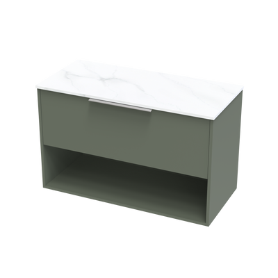 Nikau Pro Arctic 1000 Drawer Open Wall Vanity