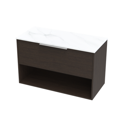 Nikau Pro Arctic 1000 Drawer Open Wall Vanity