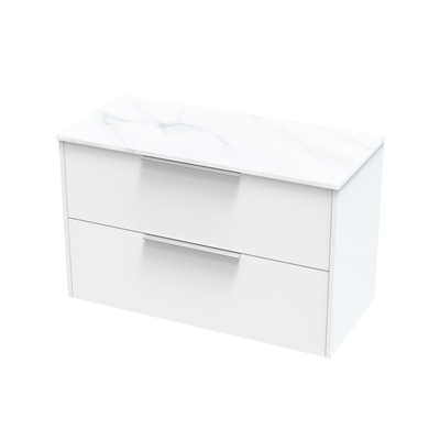 Nikau Pro Arctic 1000 Double Drawer Wall Vanity