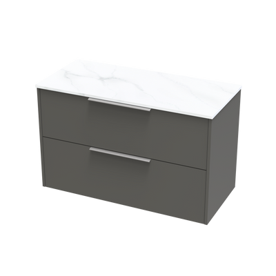 Nikau Pro Arctic 1000 Double Drawer Wall Vanity